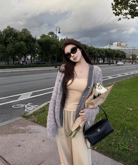 Luxe Trim Bouclé Cardigan