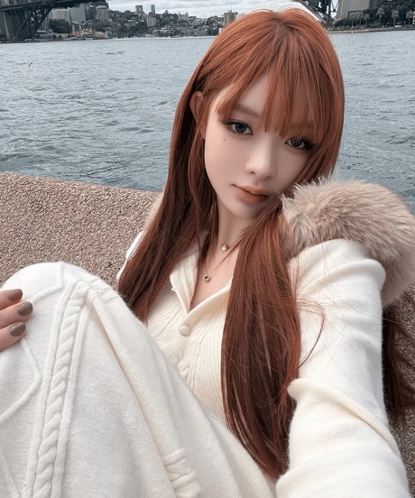 Cable Knit Fur Hood Set Up【White】