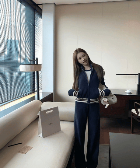 Sporty Knit Loungewear Set
