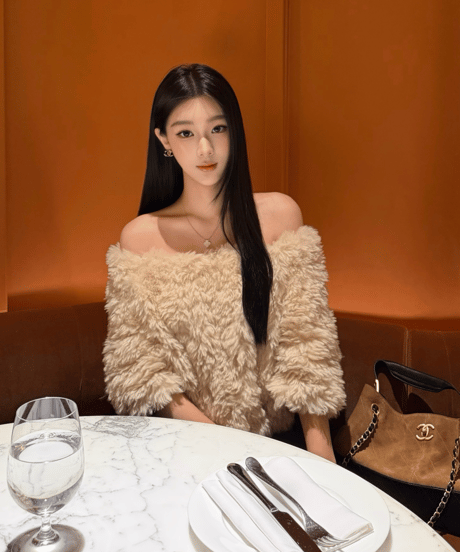 Fluffy Off Shoulder Top