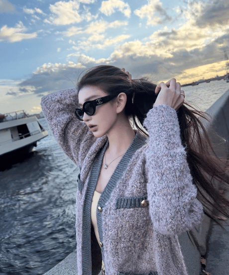 Luxe Trim Bouclé Cardigan