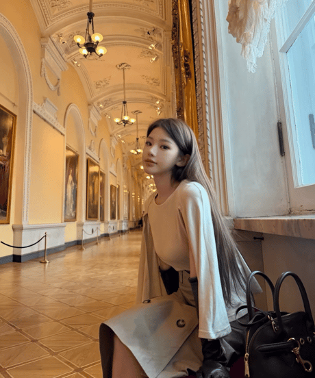 High-Waisted Asymmetrical Midi Skirt