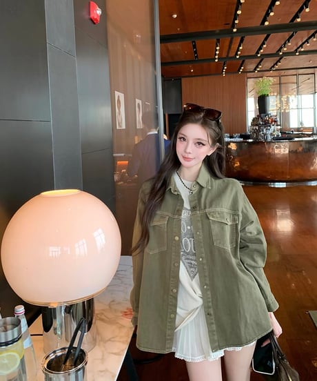 Vintage Washed Oversized Jacket