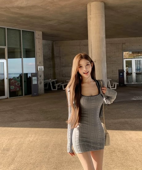 Square Neck Knit Mini Dress & Cardigan Set