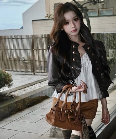Cropped Napoleon Leather Jacket