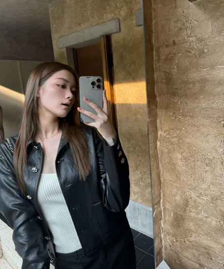 Matte Finish Leather jacket