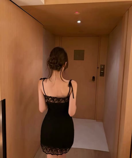 Lace-Trimmed Camisole Dress