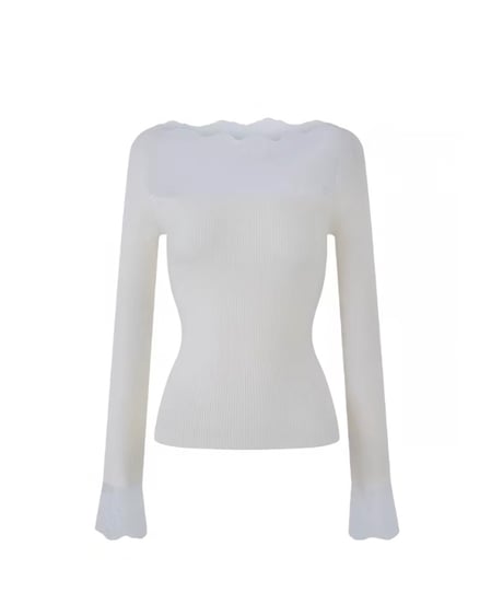 Romantic Lace Panel Knit Top