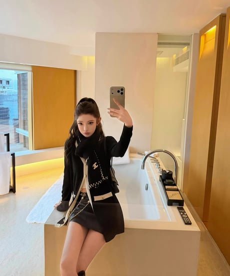Chain Leather Skirt