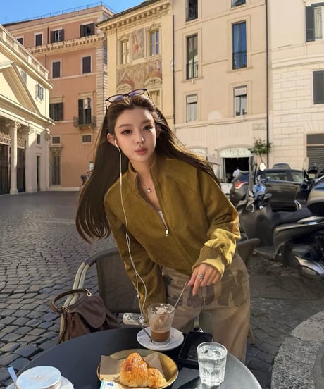 Suède Track Jacket【Khaki】