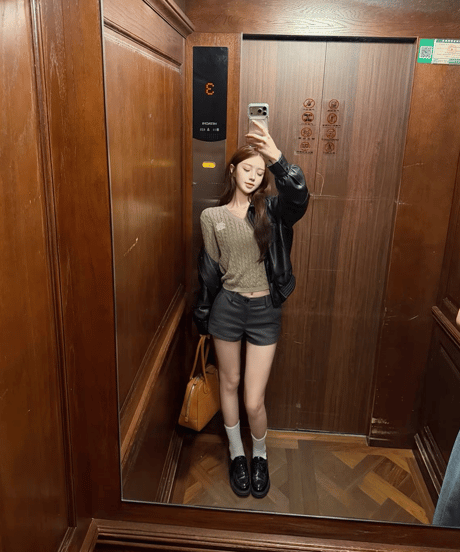 College Vneck Knit Sweater