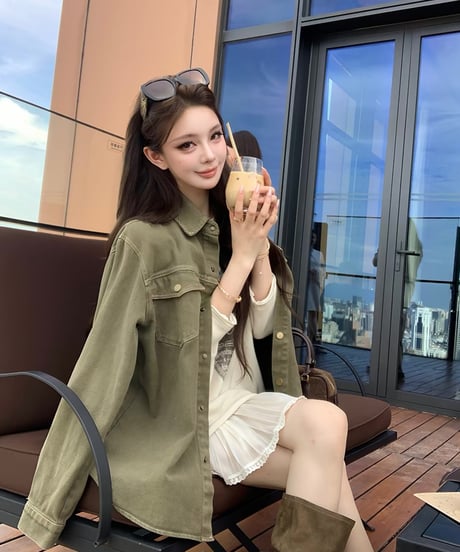 Vintage Washed Oversized Jacket