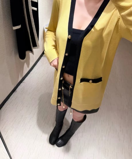 Chain Leather Skirt