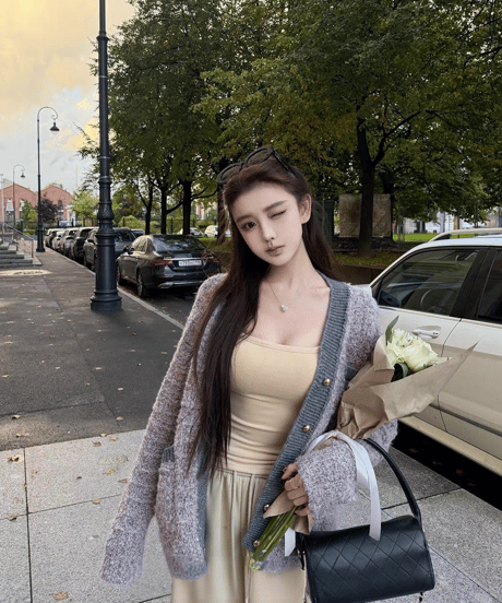 Luxe Trim Bouclé Cardigan