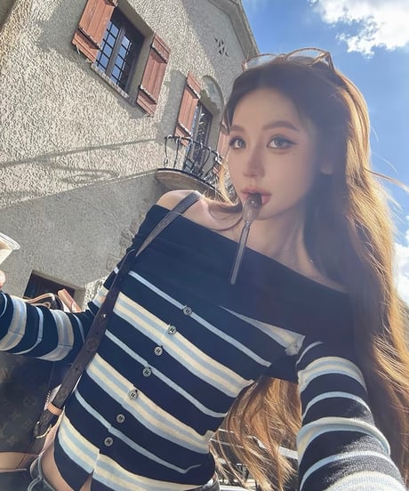 Striped Off-the-Shoulder Knit Top