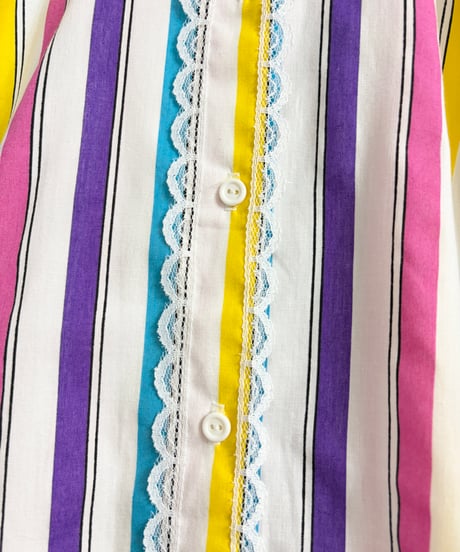 USA製colorful stripe shirt/4599