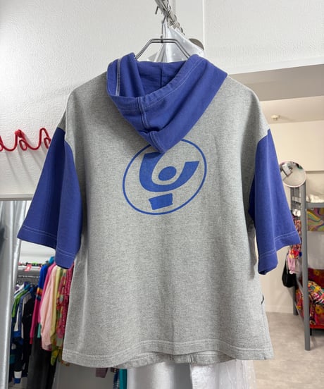 Short sleeve sweat hoodie/4563