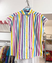 USA製colorful stripe shirt/4599