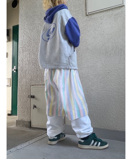 Short sleeve sweat hoodie/4563