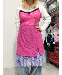 vivid pink lace lingerie/4579