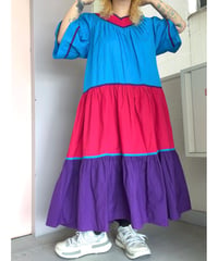 India cotton Tiered dress/4586