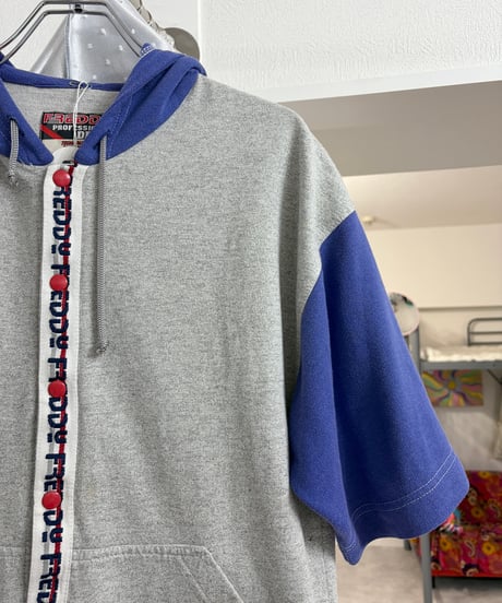 Short sleeve sweat hoodie/4563