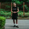 LOGO SLEEVELESS TEE【BLACK】