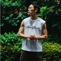 LOGO SLEEVELESS TEE【WHITE】
