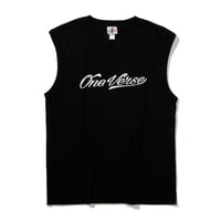 LOGO SLEEVELESS TEE【BLACK】