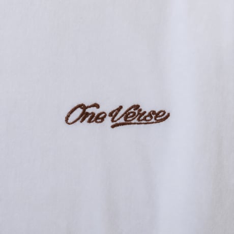 EMBROIDERY LOGO L/S TEE【WHITE】