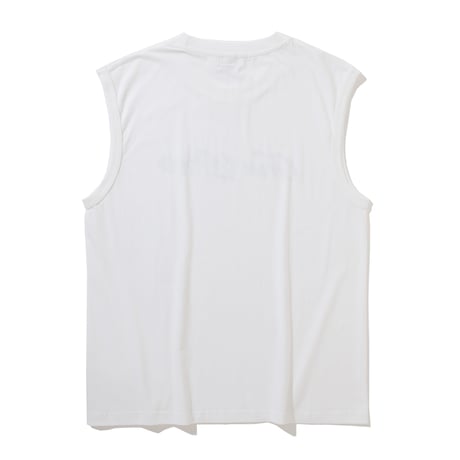LOGO SLEEVELESS TEE【WHITE】