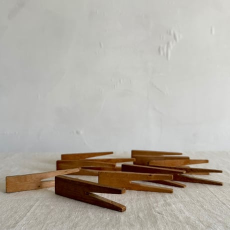 古物　木製洗濯バサミ　クリップ