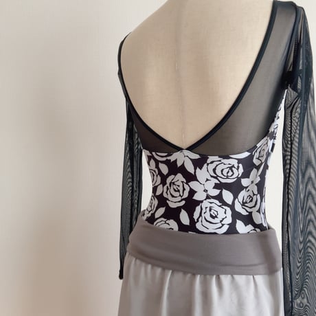 Lサイズ 【Double-Layer】 Pull-on slim cut type (40/55+belt) wide band シルバーグレー（RTS）⑦
