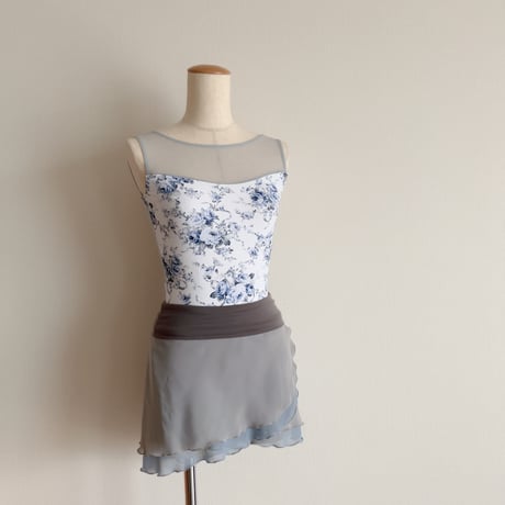 Sサイズ 【Double-Layer】 Pull-on slim cut type (25/35+belt) wide band シルバーグレー（RTS）④