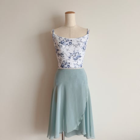（Sサイズ）wrap skirt TypeA (52/70)ウォーターグリーン⑦