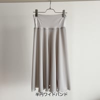 Half circular skirt_wide band