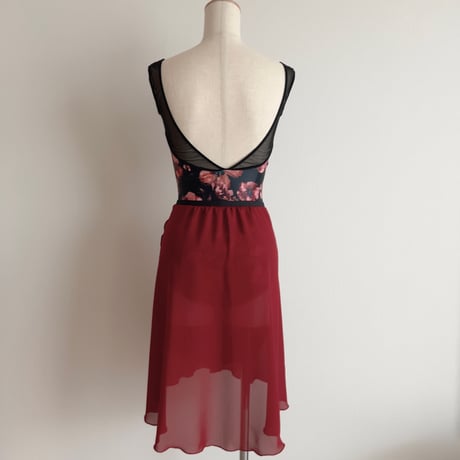 （Mサイズ）pull-on slim cut 1.5cm band (48/60+band) ダークレッド⑤