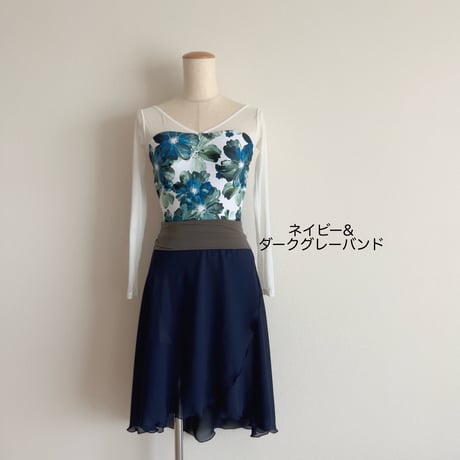 Pull-on Skirt _Romantic type (46/62+belt) *wide band