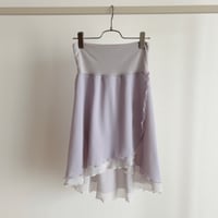 Mサイズ・Lサイズ 【Double-Layer】 Pull-on slim cut type (40/55+belt) wide band ライトラベンダーグレー（RTS）⑥