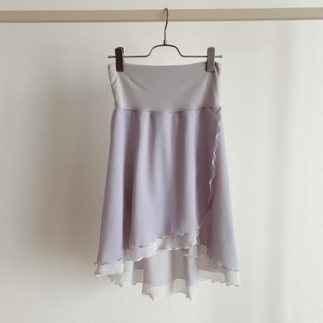 Mサイズ・Lサイズ 【Double-Layer】 Pull-on slim cut type (40/55+belt) wide band ライトラベンダーグレー（RTS）⑥