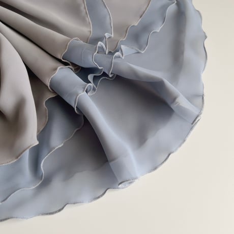 Sサイズ 【Double-Layer】 Pull-on slim cut type (25/35+belt) wide band シルバーグレー（RTS）④