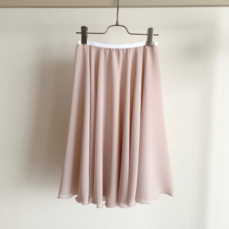 Mサイズ  Full circular skirt 1.5cm band ローズミスト（RTS）②