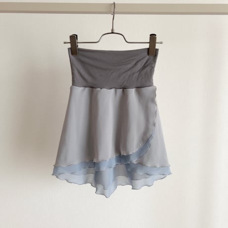Sサイズ 【Double-Layer】 Pull-on slim cut type (25/35+belt) wide band シルバーグレー（RTS）④