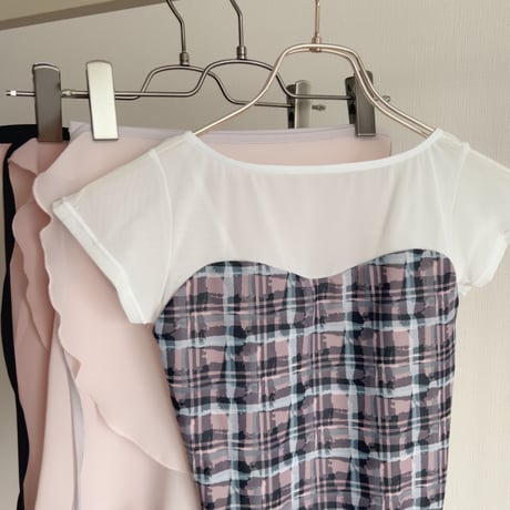 Mist Tartan（ミストタータン） B Neck / Half Sleeve　⑧