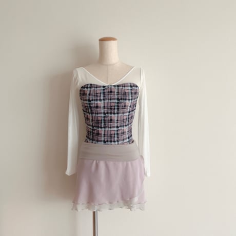 S/Mサイズ【Double-Layer】 Pull-on slim cut type (25/35+belt) wide band （RTS）④