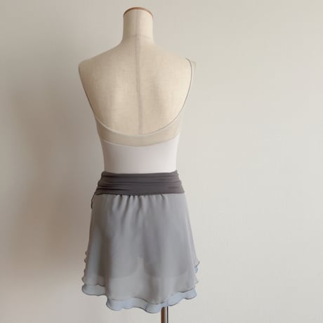 Sサイズ 【Double-Layer】 Pull-on slim cut type (25/35+belt) wide band シルバーグレー（RTS）④