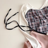 Mist Tartan（ミストタータン） V neck / Long Sleeve　⑦
