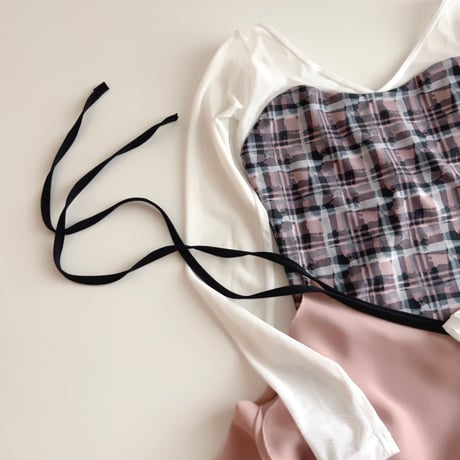 Mist Tartan（ミストタータン） V neck / Long Sleeve　⑦