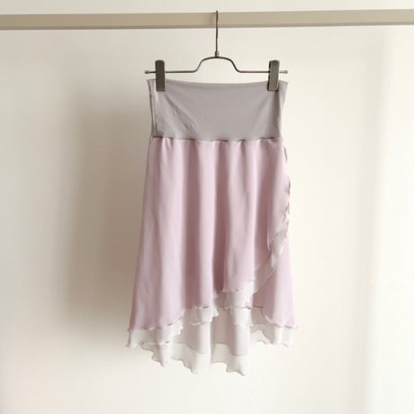 M/Lサイズ 【Double-Layer】 Pull-on slim cut type (40/55+belt) Light Smoke Rose wide band （RTS）⑥
