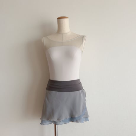 Sサイズ 【Double-Layer】 Pull-on slim cut type (25/35+belt) wide band シルバーグレー（RTS）④
